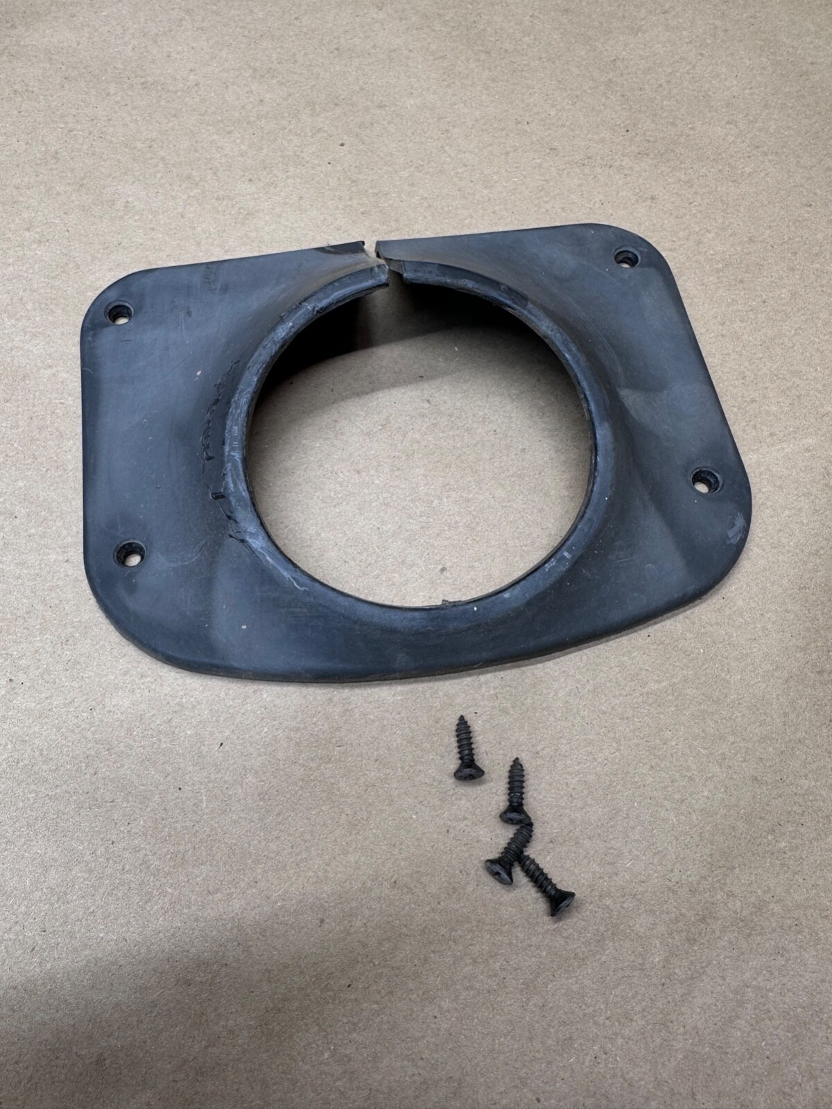 7686 Jeep CJ steering column trim bezel CJ5 CJ7 CJ8 w/ Screws Cover 5