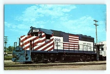 Katy 200 Engine Parsons Kansas Vintage Postcard