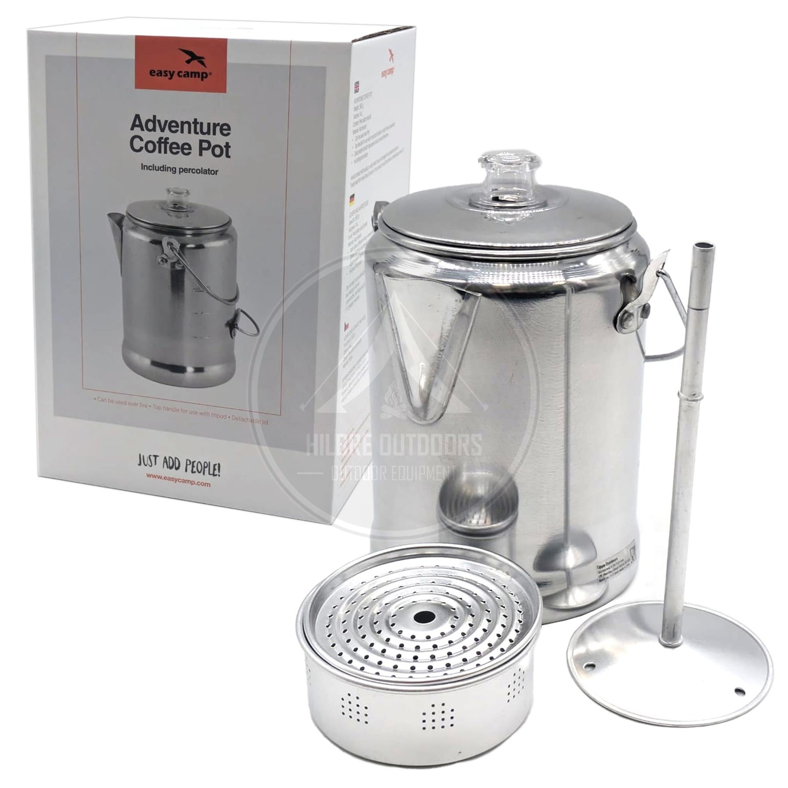 Cafetera Easy Camp Adventure mango lateral y superior para trípode camping 1,4 L