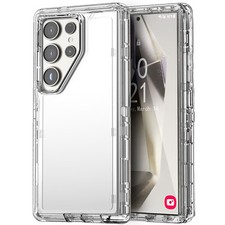 For Samsung S24 S23 S22 S21 S20 Note20 10 S10 Clear Case Shockproof Hybrid Cover