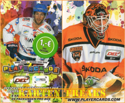 DEL Playercards * Saison 2015-16 * 15-16 * Basic Serie 1 & 2 * signierte Karten