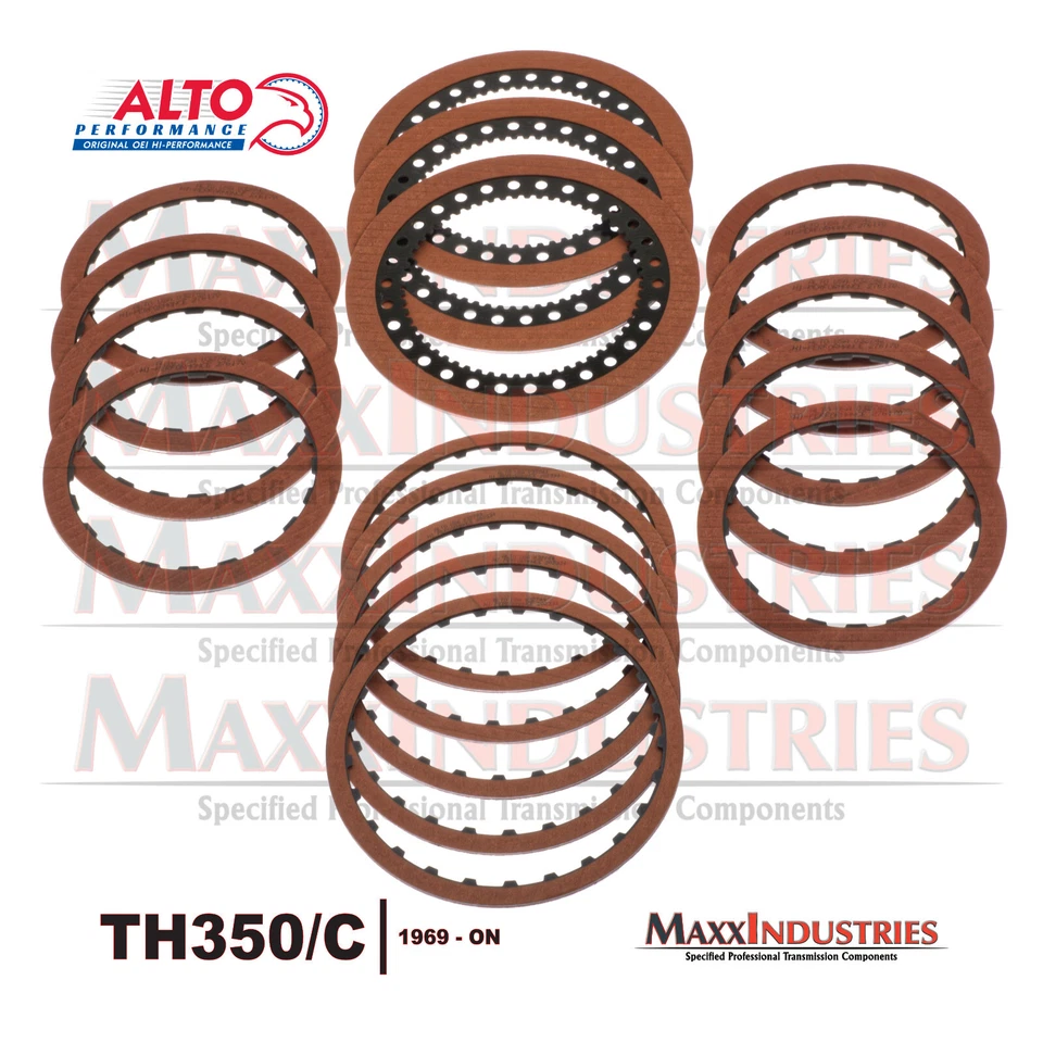 Производительность коробки передач TH350 — комплект фрикционной муфты Alto Red Eagle 032752 л. с. - Изображение 2 из 4