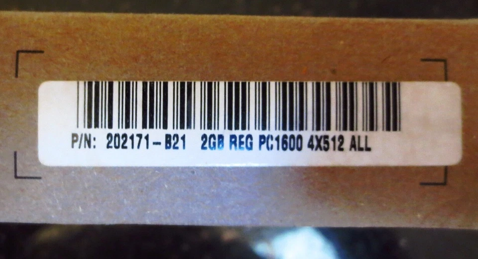HP 202171-B21 2GB DDR SDRAM Memory Module - Image 2 of 4