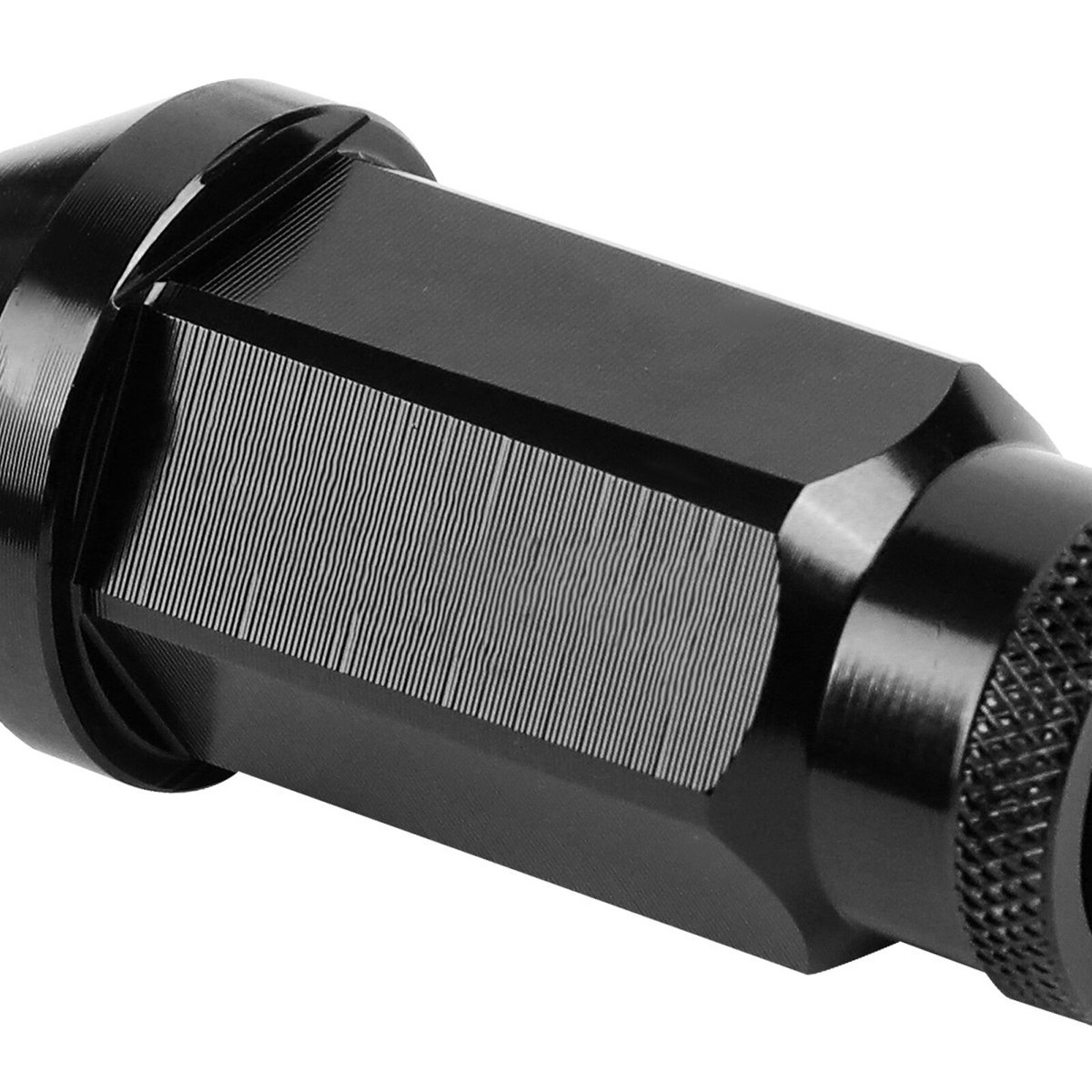 20pcs Black Racing Extended Open End Tip Steel Wheel Lug Nuts M12x1.5+ Adapter - Foto 8