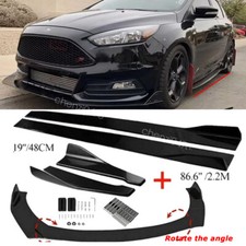 For Ford Focus Mustang Gt 86.6 Side Skirts Splitter Rocker Panel Lip Black Us For Ford Focus Mustang Gt 86.6 Side Skirts Splitter Rocker Panel Lip Black Us