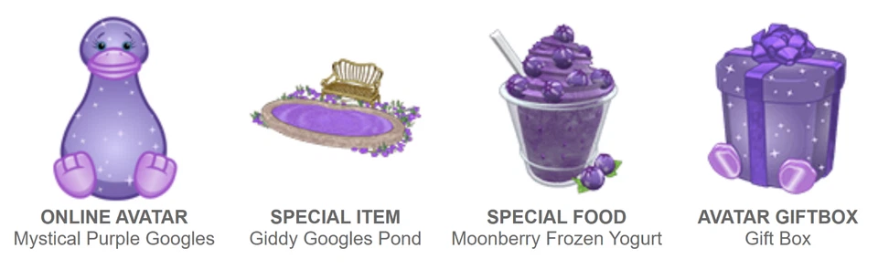Webkinz Classic Mystical Purple Googles *Code Only* (~messaged~) - Image 2 of 3