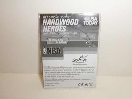 2005 NBA Hardwood Heroes Medallion Collection -- Pau Gasol -- Unopened -- HOF - Picture 2 of 2