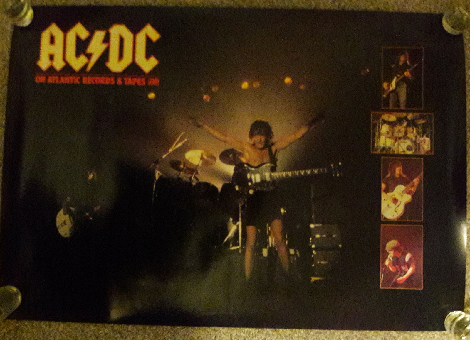 AC/DC 1980 Back In Black Original Vintage Promo Poster | eBay