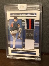 Jared Shuster 2023 Panini Three And Two Prospect Dual Jerseys 26/35 Atlanta