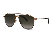 Jimmy Choo Sunglasses Men's Aviator Lex/S 09Q Brown 59mm Brown Lens NEW!