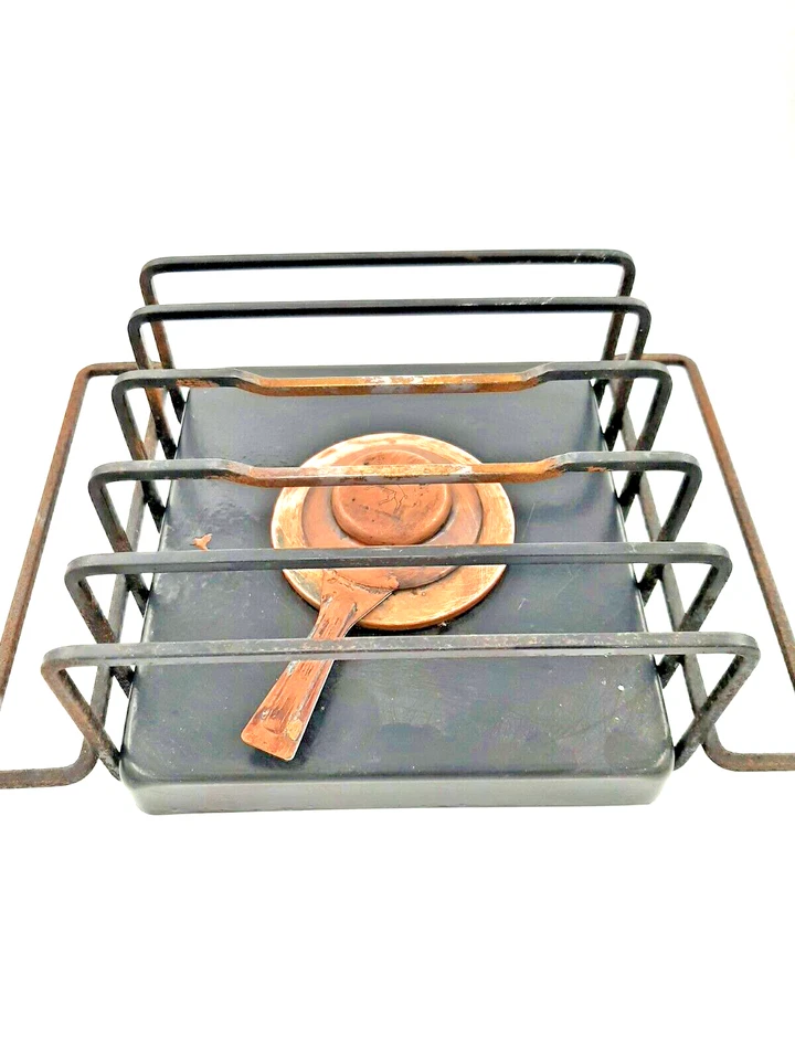 Spring Fondue Rechaud und Topf Set Switzerland Kupfer Vintage Mid Century ✅ - Bild 3 von 4