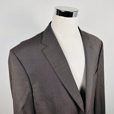 Jos A Bank 48R Executive Fit Sport Coat Brown 100 Wool Two Button Vented
