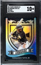 2021 Panini Chronicles #5 Fernando Tatis Jr. Crusade Holo SILVER PRIZM SGC 10