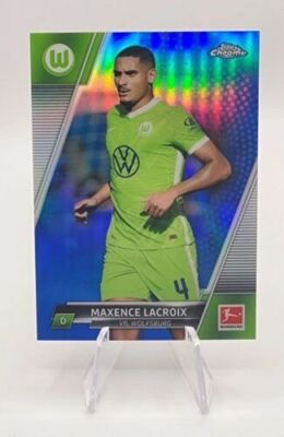 21-22 Topps Chrome Bundesliga Maxence Lacroix 107/150 Blue 