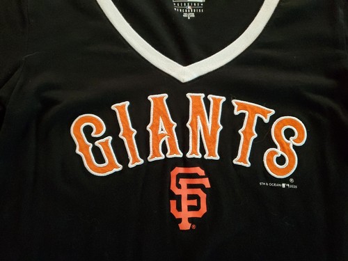 San Francisco Giants MLB Girl's Black T-shirt tee by 5th & Ocean Size M