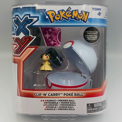 Pokemon XY Mawile Clip 'N' Carry Poke Ball Figure, TOMY (2015)