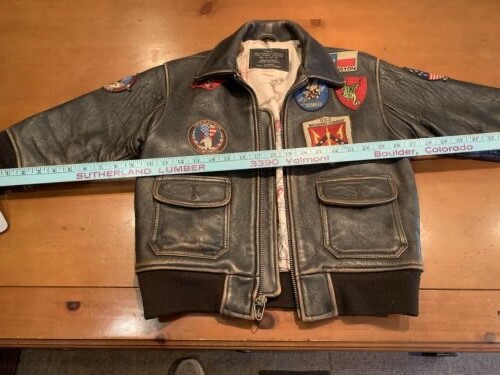 AS SEEN In MOVIE TOP GUN USN AVIATOR'S G-1 FLIGHT JACKET BACK PATCH EMBROIDERED - Foto 10