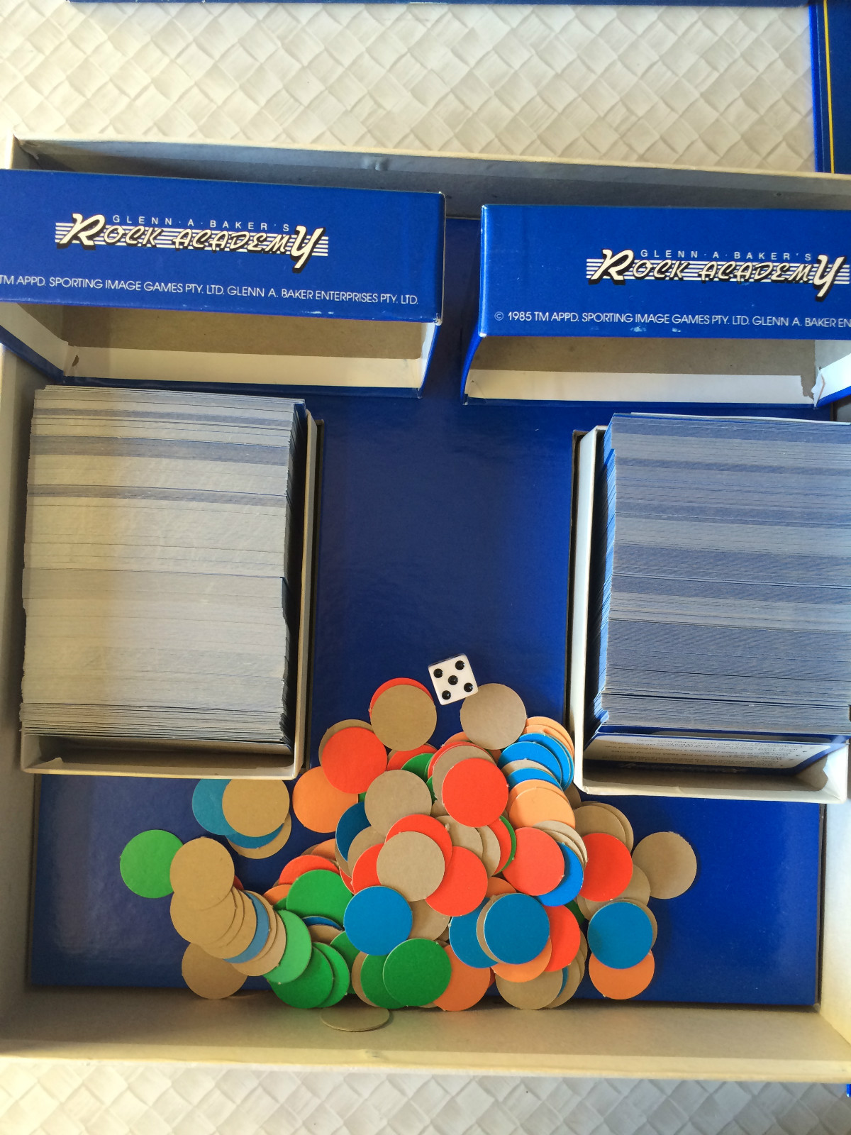 Rock Academy Board Game Music Trivia Glen A Bakers 1985 Vintage