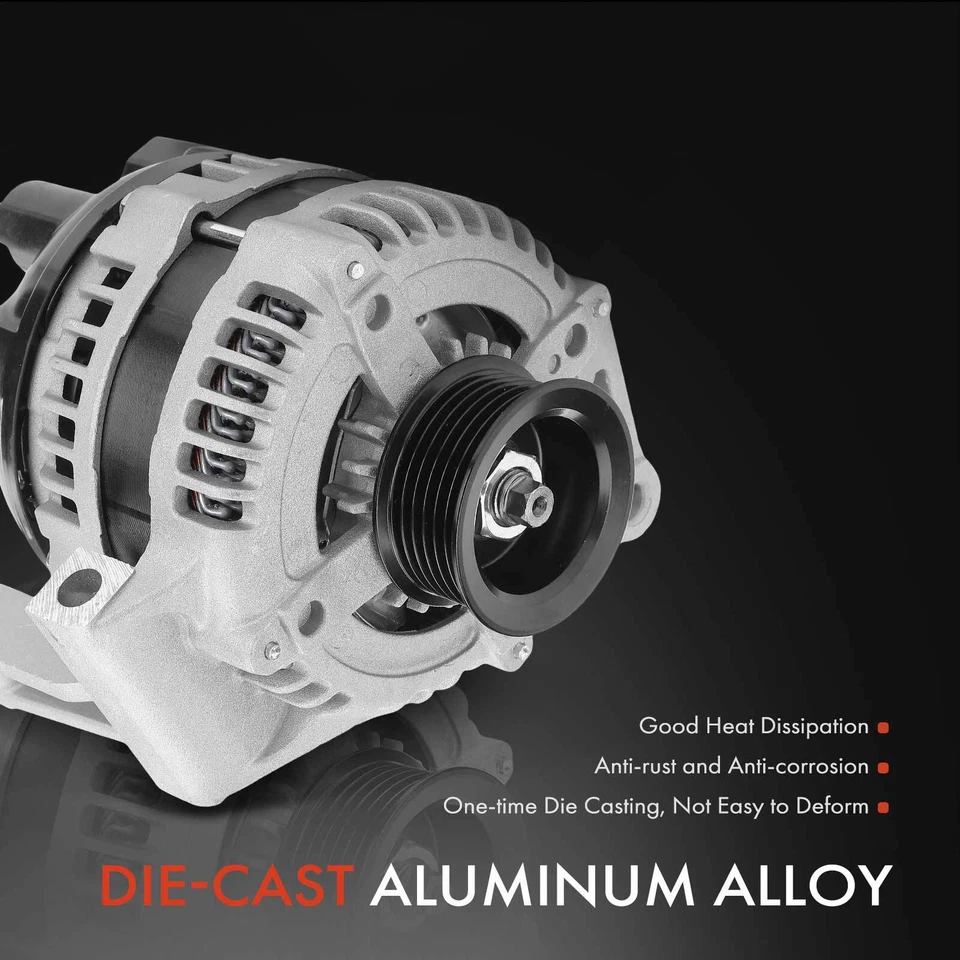 Alternador para Chevrolet Equinox Pontiac Torrent 2007-2009 3,4 L 155A CW 6 ranuras Foto 4 de 4