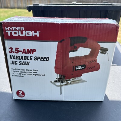 Hyper Tough Variable Speed 3.5A Jig Saw Tool-free Blade Change Clamp JS55G1B