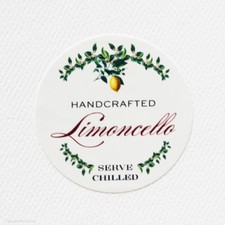 Limoncello Labels (Garland) - 2" Round Circles. Package of 12