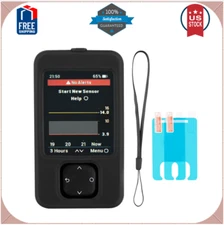 Dexcom G7 Receiver Case with Wrist Lanyard and 2PCS Screen Protector (Black)