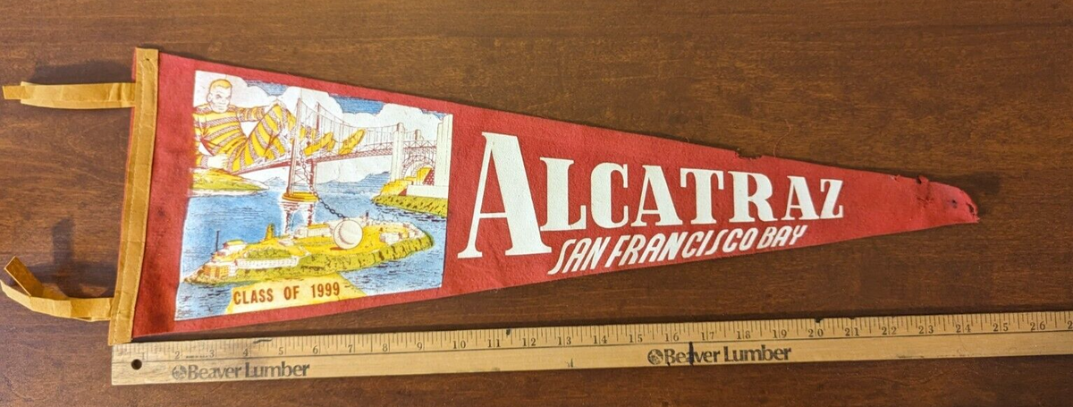 その他 50s alcatraz prison souvenir pennant 50s alcatraz prison souvenir pennant