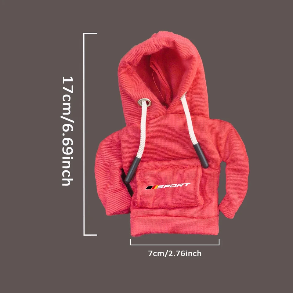 1x Mini sudadera con capucha perilla de cambio de marchas cubierta moldura de palanca de cambios de coche para Audi BMW Mercedes Benz Foto 2 de 4