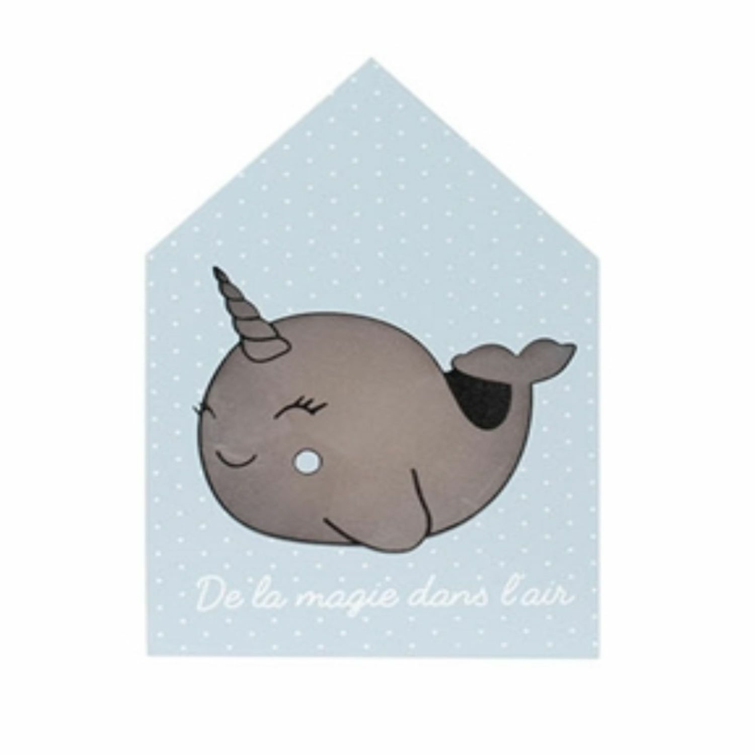 Baleine décoration lumineuse bleue enfant veilleuse LED pour chambre de bébé sans fil