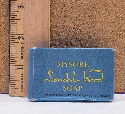 Vintage GOVERNMENT SOAP FACTORY Mysore Sandal Wood BANGALORE INDIA Ethnic - 第 8/10 張圖片
