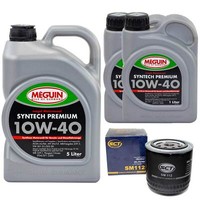 MotoröL Set Syntech 10W-40 Meguin 7 Liter + ÖLfilter FüR Lancia Thema 2850 V6