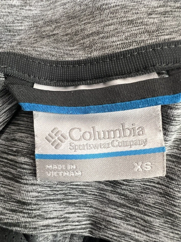 Columbia Camiseta Manga Larga Cremallera Completa Mujer XS Gris Entrenamiento Compresión Ventilada Foto 2 de 4