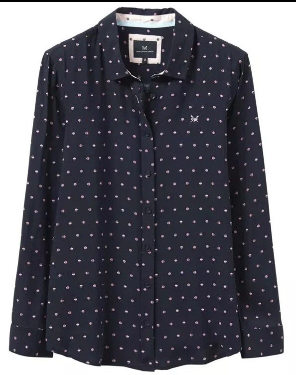 CREW CLOTHING HAUT EN COTON POUR FEMMES TAILLE UK 12
