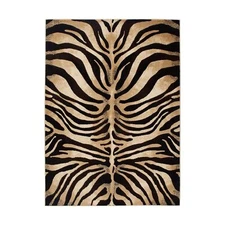 Home Dynamix Tribeca Fawn Area Rug 3 Piece Set, Animals Black/Ivory