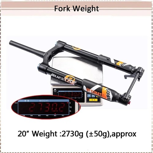 20 26" E-bike Suspension Inverted Air Fork Bicycle Thru Axle Travel 140mm Fork - Picture 9 of 20
