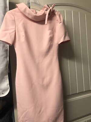 Badgley Mischka Short Sleeve Evening Dress Rosette Sz 2 | eBay