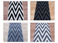 Hall / Stairs Zigzag Carpet Runner Any Size x 60cm 4 Colours Carpet Runner