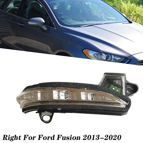 For 2013-2020 Ford Fusion Right Passenger Side Turn Signal Mirror Blinker Light