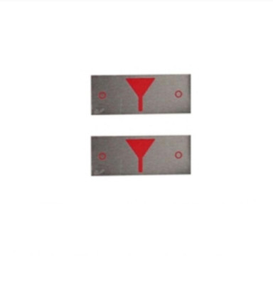 Machine Metal Scale Pointer 2X Scale Pointer Ruler Arrow Equipment Measuring Middle Line Red ...