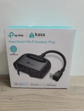 Kasa Outdoor Smart Plug, Smart Home Wi-Fi Outlet with 2 Sockets, IP64 Weather