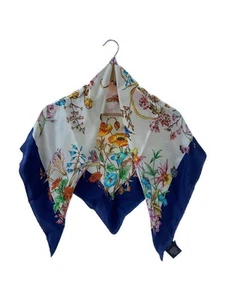 Foulard femme GUCCI soie marine