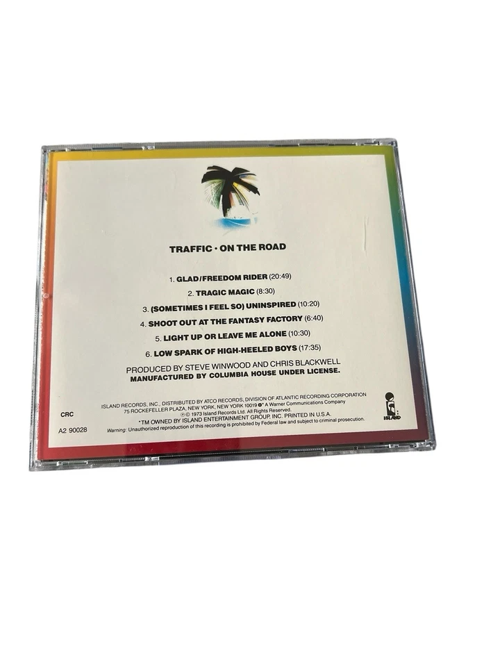 Traffic - On The Road - Progressive Rock Jazz Rock Fusion VG+ CD Foto 2 de 4