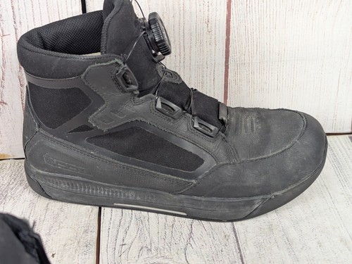 USED - Icon Patrol 3 WP CE Mens Size 10 - Waterproof Motorcycle Boots - Black - Picture 6 of 16