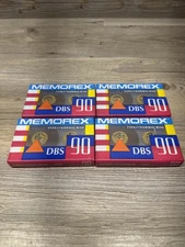 Vintage Memorex 90 Minute New Sealed Lot Of 4 Audio Cassettes 