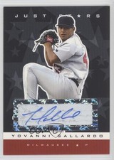 2007 Just Minors Just Stars Black 6/25 Yovani Gallardo #37 Auto 0af