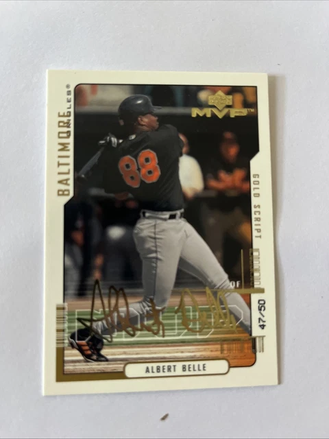 2000 Upper Deck MVP Albert Belle Gold Script /50