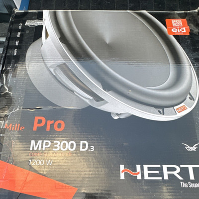 Hertz MP 300 D.3 12in Dual Voice Coil 1200W Non-Enclosed Subwoofer
