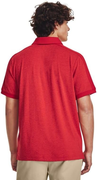 Under Armour Trophy Mens Short Sleeve Polo Shirt Red L thumbnail 2