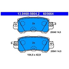 Satz Bremsbeläge Bremsklötze hinten für Mazda CX-3 DK CX-5 KE | 24267672
