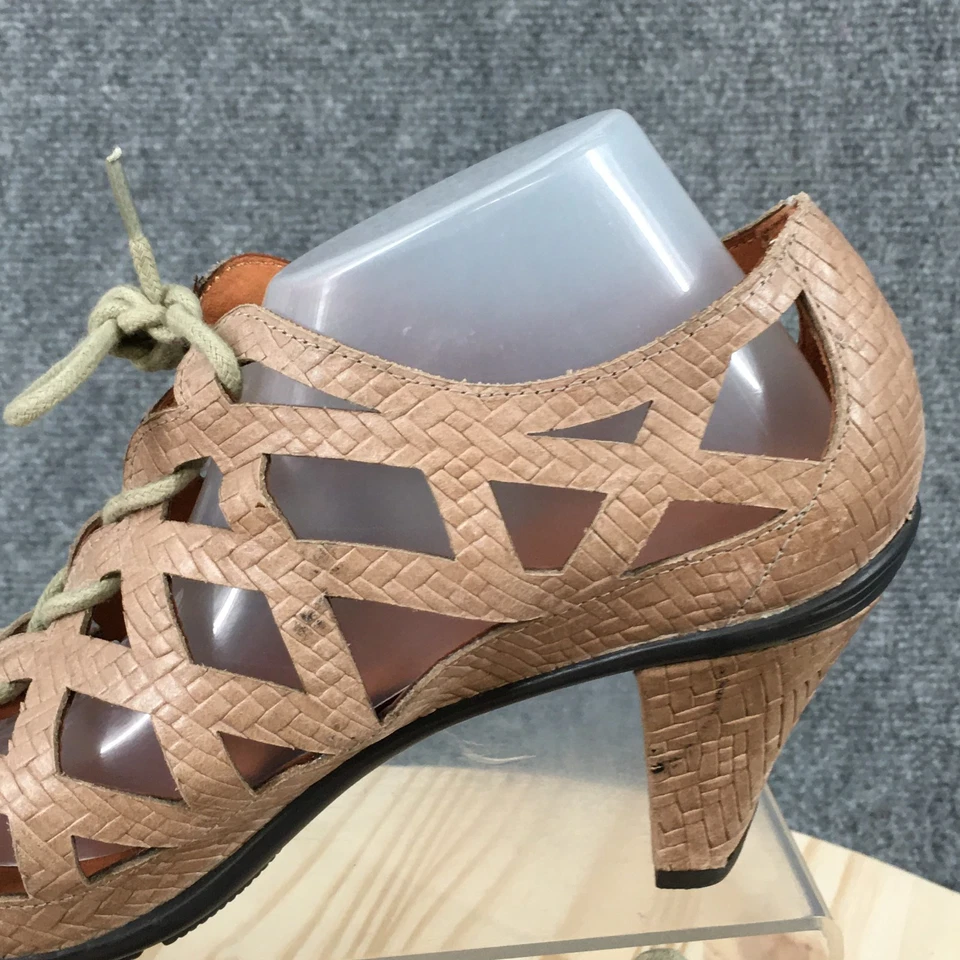 Sandalias Gentle Souls para mujer 7 M Okey Dokey Gladiador cuero marrón tejido NUEVAS Foto 3 de 4